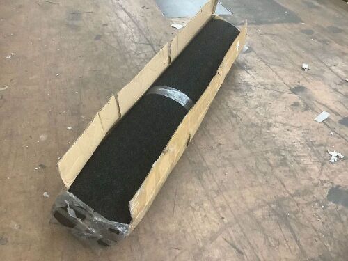Waterproof Black Indoor Outdoor Carpet with Marine Backing, Unknown Size  - Lot 223