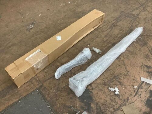 Wrought Iron Handrail for 1-2 Step, Black  - Lot 541