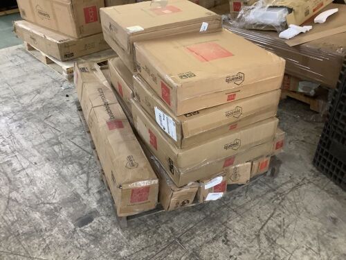 Lot of (6) Patio Umbrellas & (6) Bases - Uninspected  - Lot 455