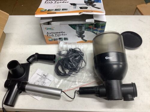 Hygger Automatic Pond Fish Food Dispenser  - Lot 477