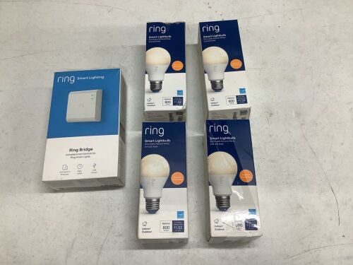 Ring Smart Lighting Bridge & (4) Bulbs  - Lot 165