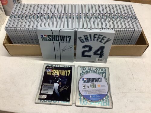 Lot of (38) MLB The Show 17 MVP Edition PS4 Games - Lot 187