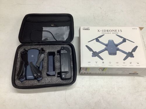 X-Idrone15 Foldable Quadcopter with 5G Transmission, Altitude Hold, 3D Flip  - Lot 706