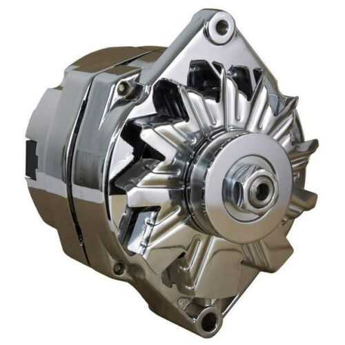 Chrome Chevelle Alternator Fits 110 Amp 3-Three- Wire 65-85 Self Exciting - Lot 152