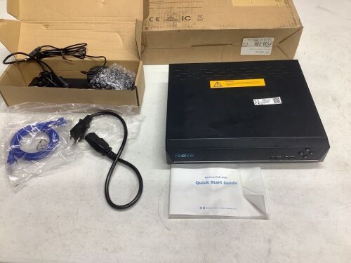 REOLINK 4K 8CH Network Video Recorder, Only Work with 12MP/4K/5MP/4MP HD Reolink IP Cameras  - Lot 672