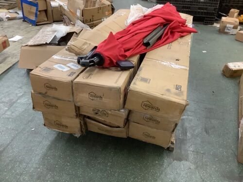 Lot of (10) Cantilever Patio Umbrellas - Uninspected  - Lot 425