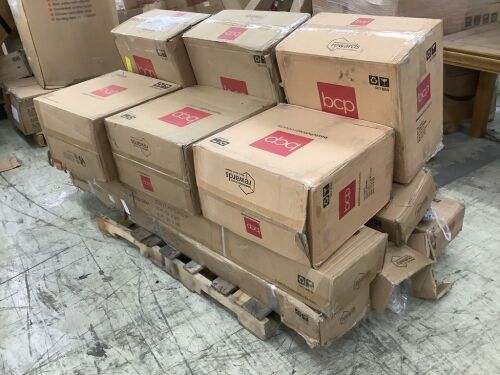 Lot of (6) Cantilever Patio Umbrellas & (6) Bases - Uninspected  - Lot 490