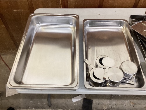 8 Quart Stainless Steel Chafing Dish Set, 4 Pack   - Lot 523