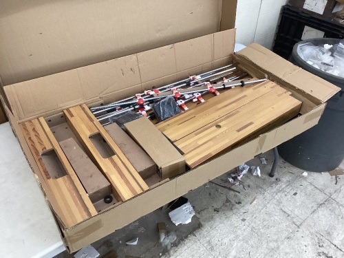 Foosball Game Table, Arcade Table Soccer w/ 2 Cup Holders, 2 Balls - 48in  - Lot 248