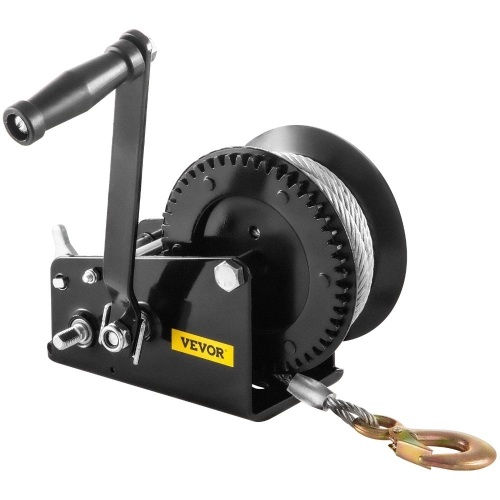 VEVOR Heavy Duty Hand Winch with Wire Cable and Alloy Hook - Lot 62