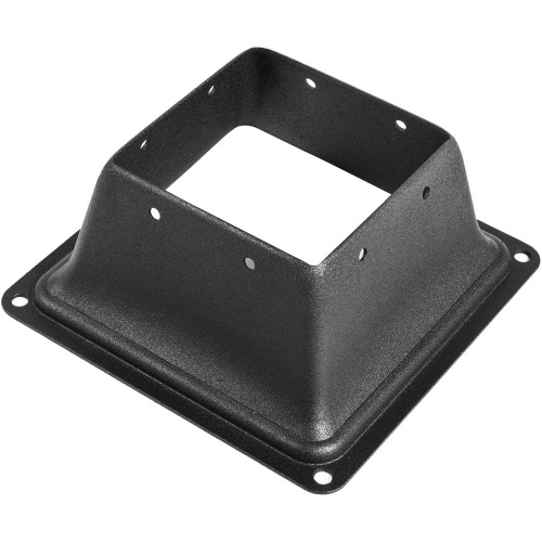 VEVOR 4 x 4" Internal 3.38x3.38" Post Support Flange 2.5 LBS Skirt Black Powder-Coated, 20pcs  - Lot 309