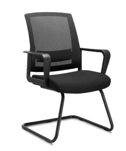 CLATINA Office Guest Chair with Lumbar Support and Mid Back Mesh Space Air Grid - Lot 329