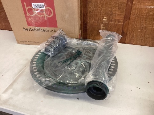 Vintage Outdoor Garden Bird Bath w/ Fleur-de-Lis Accents  - Lot 147