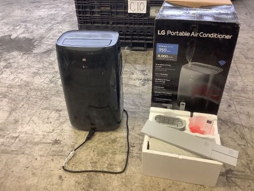 LG 8,000 BTU Smart Wi-Fi Portable Air Conditioner - Lot 17