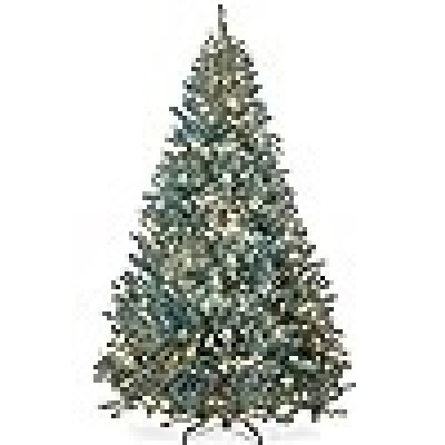 Best Choice Products 6ft Pre-Lit Blue Spruce Christmas Tree, Hinged Artificial Decor, Holiday Decoration w/ 250 Lights, 900 Tips, Foldable Metal Base - Lot 400