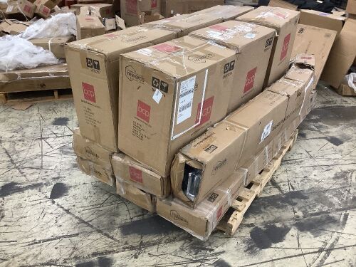 Lot of (6) Cantilever Patio Umbrellas & (6) Bases - Uninspected - Lot 221