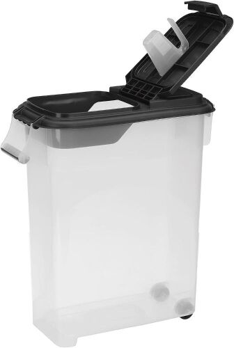 Buddeez Airtight Pet Food Storage Container 50 LB Capacity with Handle & Scoop  - Lot 114
