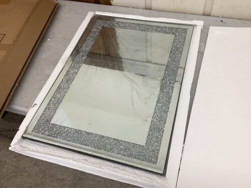 Crystal Crush Diamond Mirror 20" x 28"  - Lot 124