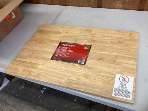 Husky 26 in. Hardwood Tool Cabinet Top for Rolling Cabinet - Lot 524
