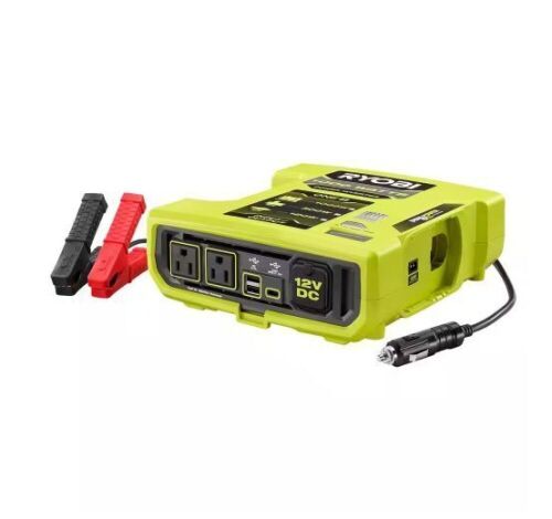 RYOBI ONE+ 18V 1000-Watt Max 12-Volt Automotive Power Inverter - Lot 518