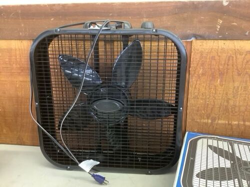 Lasko Box Fan - Missing a Foot  - Lot 378