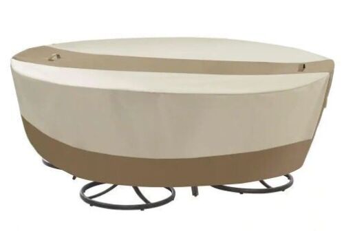 Hampton Bay Round Table and Chair Patio Cover - Lot 185