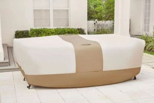 Hampton Bay 4-Piece Conversation Set Patio Cover  - Lot 196