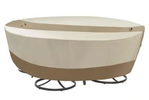 Hampton Bay Round Table and Chair Patio Cover - Lot 127