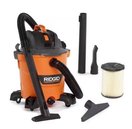 RIDGID 12 Gallon 5.0 Peak HP NXT Wet/Dry Shop Vacuum with Filter, Locking Hose and Accessories - Lot 72