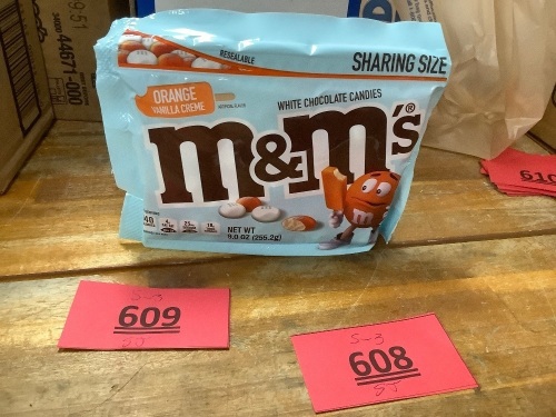 Box Of Orange Vanilla Cream M&M's - Lot 609