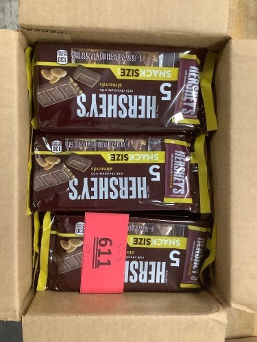 Box Of Almond Hershey Chocolate - Lot 611