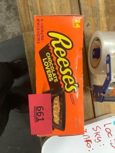 Box Of Reeses Chocolate Lovers(24Count) - Lot 661
