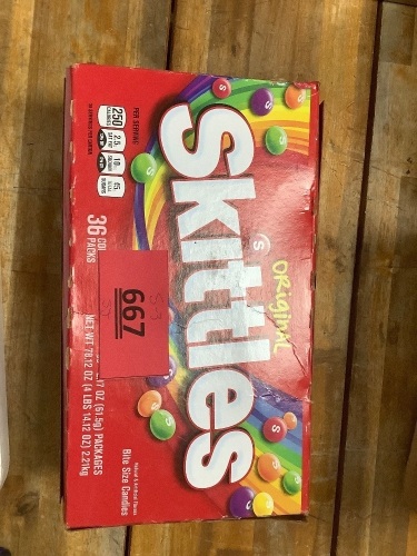 Box Of Skittles (36Count) - Lot 667