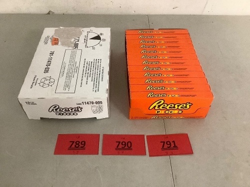 Box Of Reeces Pieces 12 4OZ Boxes - Lot 791