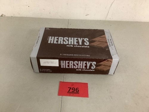 Box of 36 Hersey Bars - Lot 796