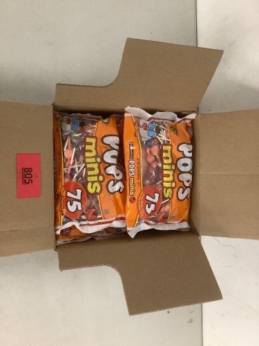Box Of 12 75 Count Bags Of Tootsie Roll Pops - Lot 805