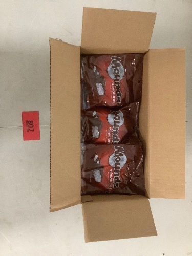 Box Of 12 5CT Bags Of Mounds Miniatures - Lot 807