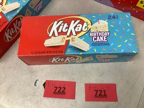 Box Of Kit Kat Birthday Cake 24 Pack - Lot 722