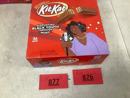 Box Of KitKats 36 Bars - Lot 877