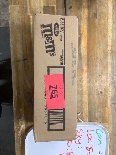 Box Of M&Ms 12 Count - Lot 765