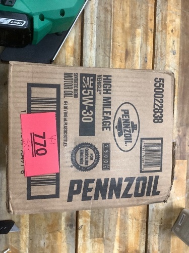 Box Of Pennzoil Sae 5W-30 Motor Oil 6 Count - Lot 770