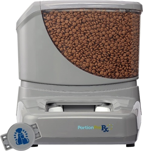 PortionPro Rx Automatic Pet Feeder (for Both Cats and Dogs) - Prevents Food Stealing and Delivers Scheduled Meals - Lot 358