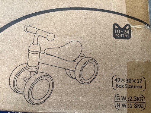 XIAPIA Baby Balance Bike Toys for 1 Year Old Boy Girl Gifts, 10-24 Month Toddler Balance Bike with 4 Silence Wheels, No Pedal Toddler First Bike, First Birthday Gifts Christmas for Boys and Girls - Lot 360