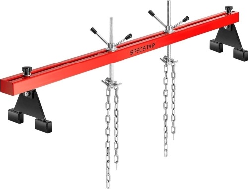  SPECSTAR 1100 Lbs Engine Support Bar Transverse Hoist for Motor Transmission with 2 Points Lift Holder and Dual Hooks - Lot 401