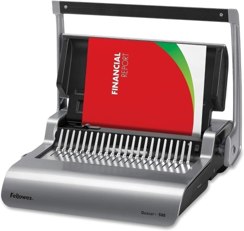 Fellowes Binding Machine Quasar+ Comb Binding (5227201), 5.1" x 18.1" x 15.4" - Lot 412