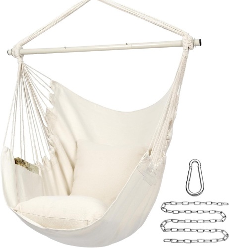 Y- STOP Hammock Chair Hanging Rope Swing Chair - Lot 422