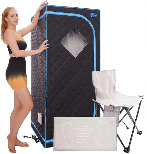 Portable Sauna Tent, One Person Infrared Sauna Home Sauna， - Lot 424