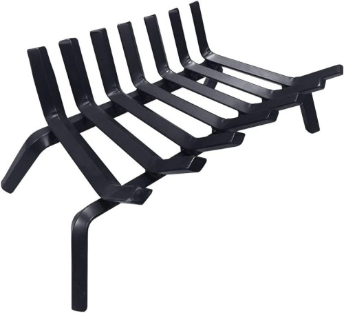 Amagabeli Garden Home Fireplace Log Grate 24 Inch Wide Heavy Duty Solid Steel Indoor Chimney Hearth 3/4 Bar for Outdoor Kindling Tools Pit Wrought Iron Wood - Lot 449