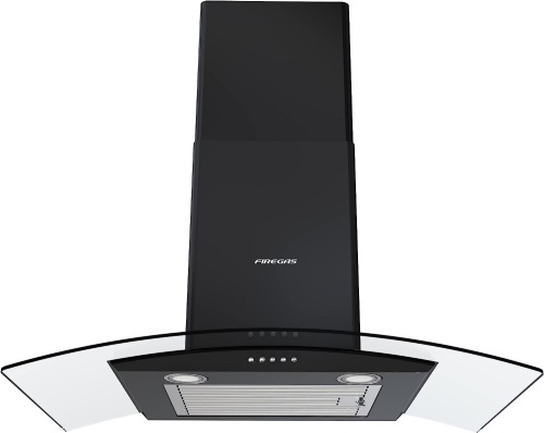 FIREGAS Wall Mount Range Hood 30 inch with 3 Speed Fan,black range hood with tempered glass,400CFM,Push Button Controls, LED Lighting, Permanent Filters in... - Lot 522