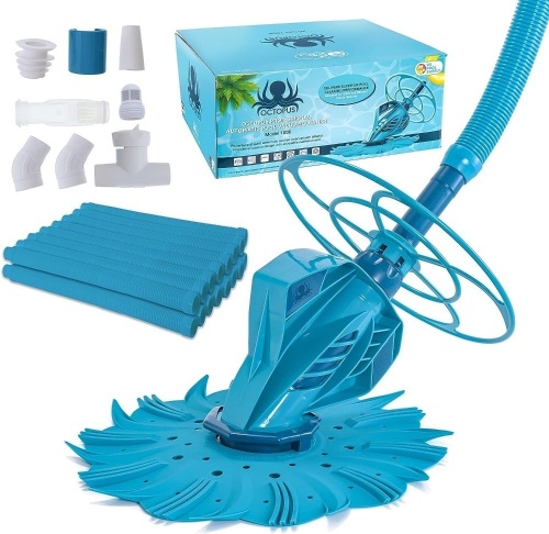 U.S. Pool Supply Octopus Professional Automatic Pool Vacuum Cleaner & Hose Set - Powerful Suction That Removes Swimming Pool Debris, Cleans Floors,... - Lot 386